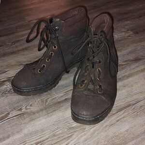 Vintage Timberland men's brown boots Sz 8